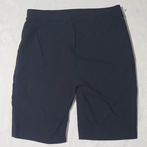 LWhite House Black Market Womens Casual Bermuda Shorts Low Rise Black Size 0 - Picture 2 of 6